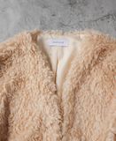  10.25.23 - VTG FAUX FUR CROPPED JACKET - SIMPLICITE 