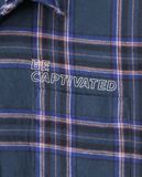  11.01.22 - VTG LONGLINE FLANNEL BUTTON UP SHIRT - FRANK STONE 