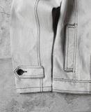  10.25.23 - VTG DENIM BIKER JACKET - JAZZ HOUSE 