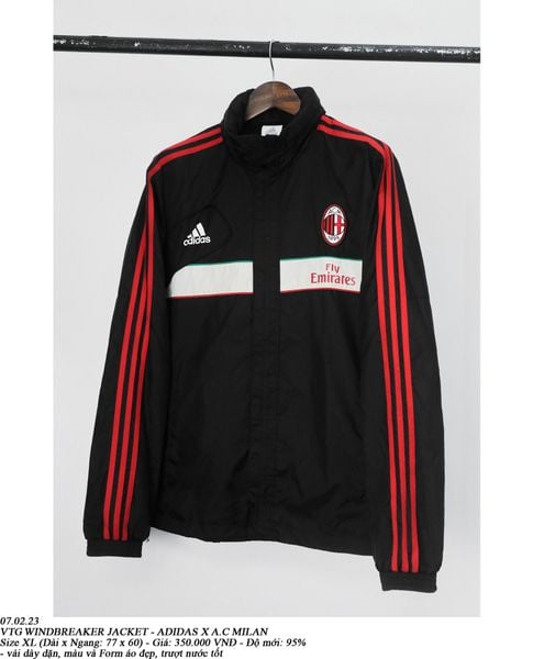  07.02.23 - VTG WINDBREAKER JACKET - ADIDAS X A.C MILAN 