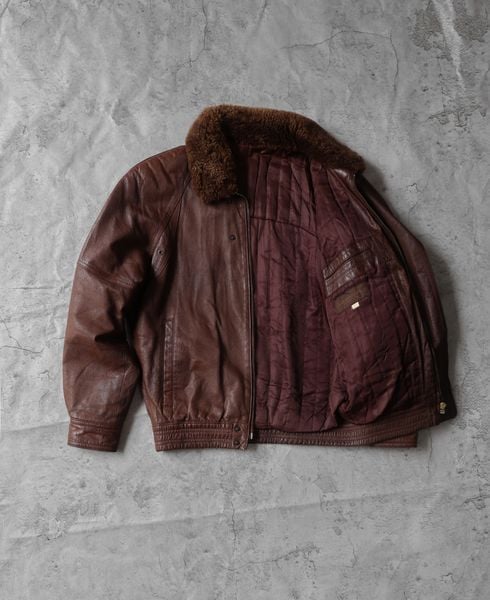  10.25.23 - VTG PECCARY REAL LEATHER BLOUSON JACKET - GRANVALTA 