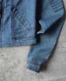  10.25.23 - VTG CROPPED BIKER DENIM JACKET - FOREVER 21 