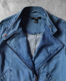  10.25.23 - VTG CROPPED BIKER DENIM JACKET - FOREVER 21 