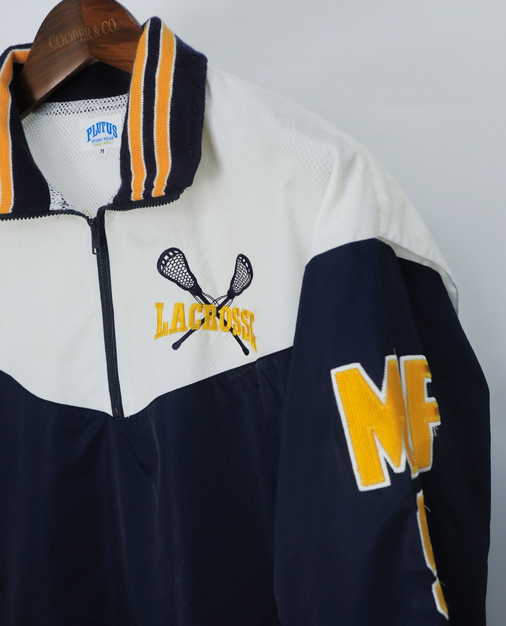  07.02.23 - VTG QUARTER ZIP BASEBALL JACKET - PLUTUS SPORTWEAR 