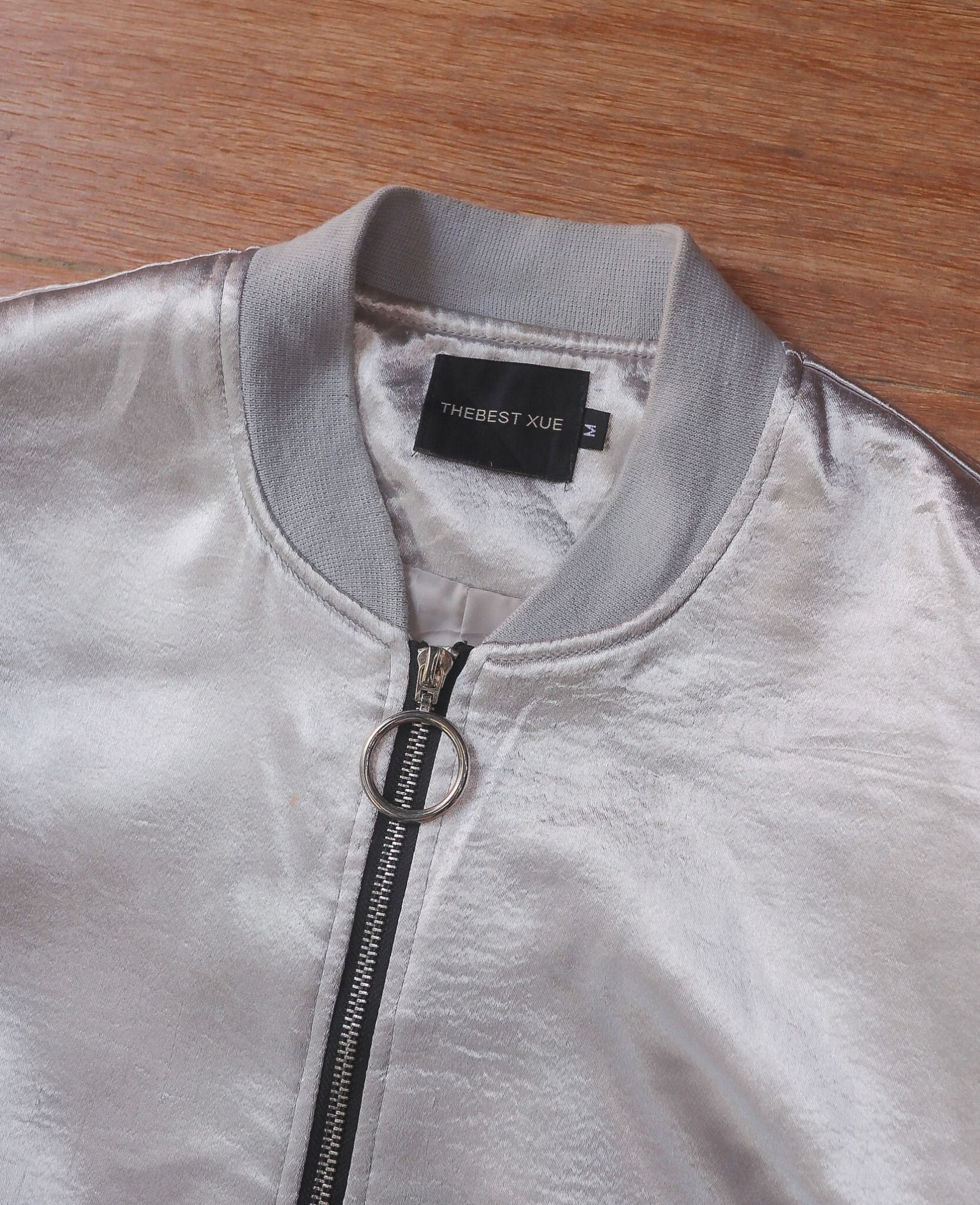  05.12.24 - VTG OVERSIZED SATIN BOMBER JACKET - THE BEST XUE 