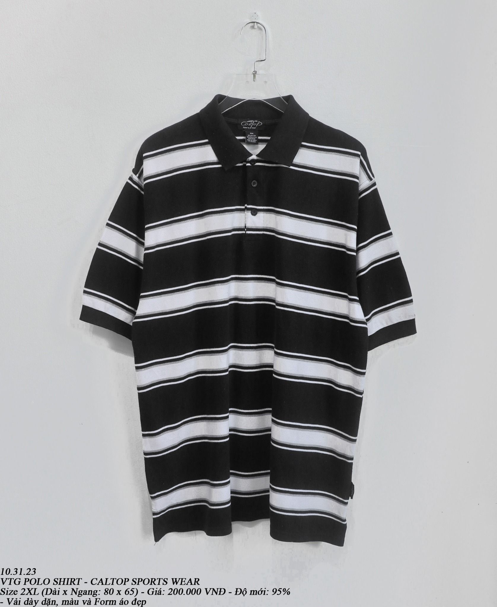  10.31.23 - VTG POLO SHIRT - CALTOP SPORTS WEAR 