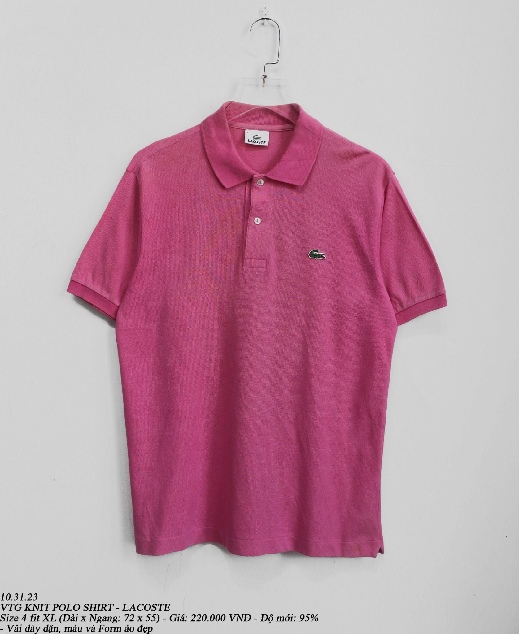  10.31.23 - VTG POLO SHIRT - LACOSTE 