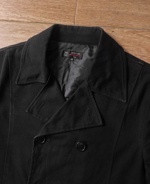  05.12.24 - VTG TWILL DOUBLE-BREASTED COAT JACKET - MICHEL KLEIN HOME PARIS 