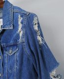  10.17.23 - VTG CROPPED DENIM JACKET - FOREVER21 