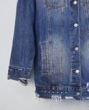  10.17.23 - VTG OVERSIZED DENIM JACKET - JUNIORSWEET 