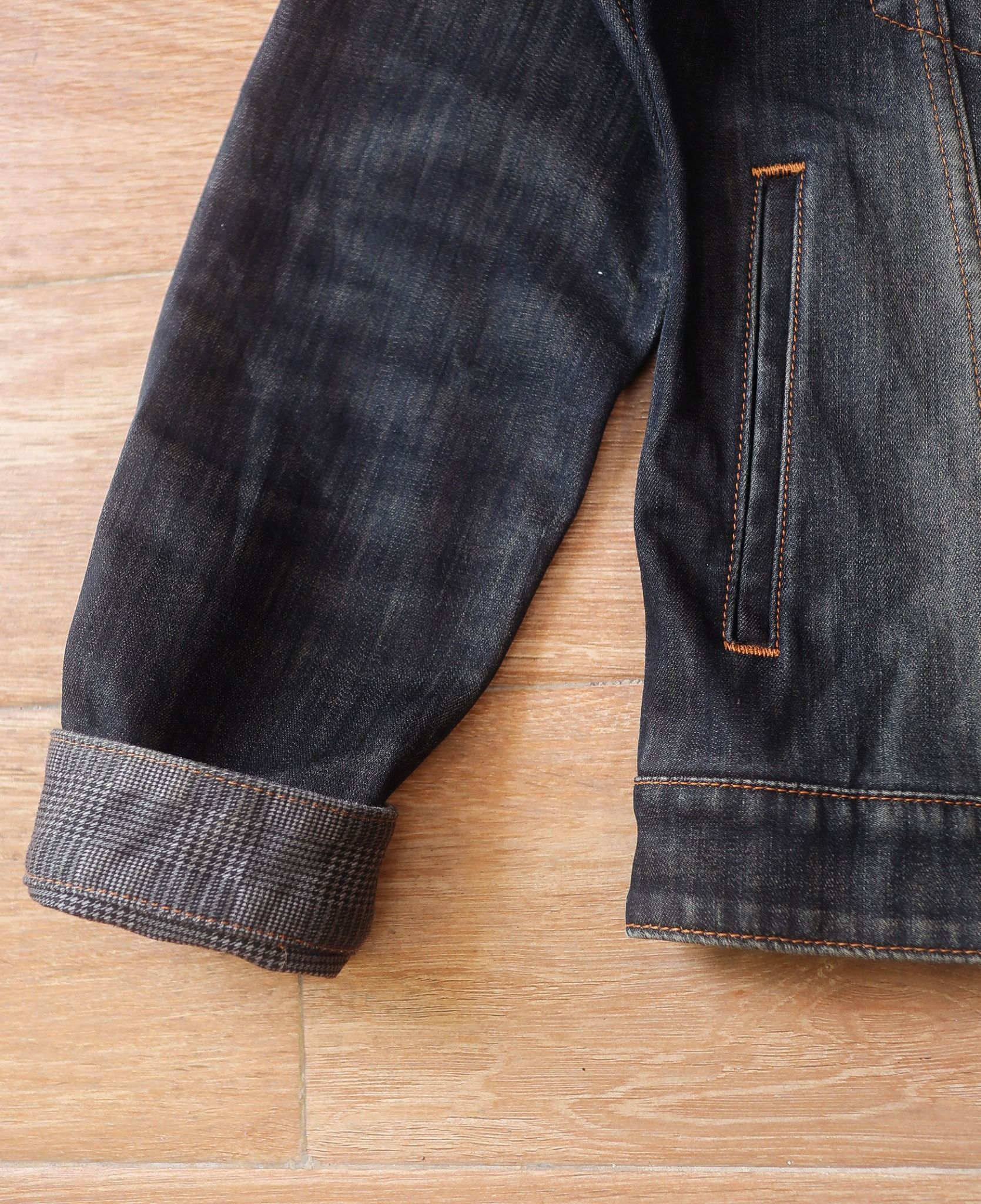  05.13.24 - VTG DENIM JACKET - EDWIN WILD FIRE 