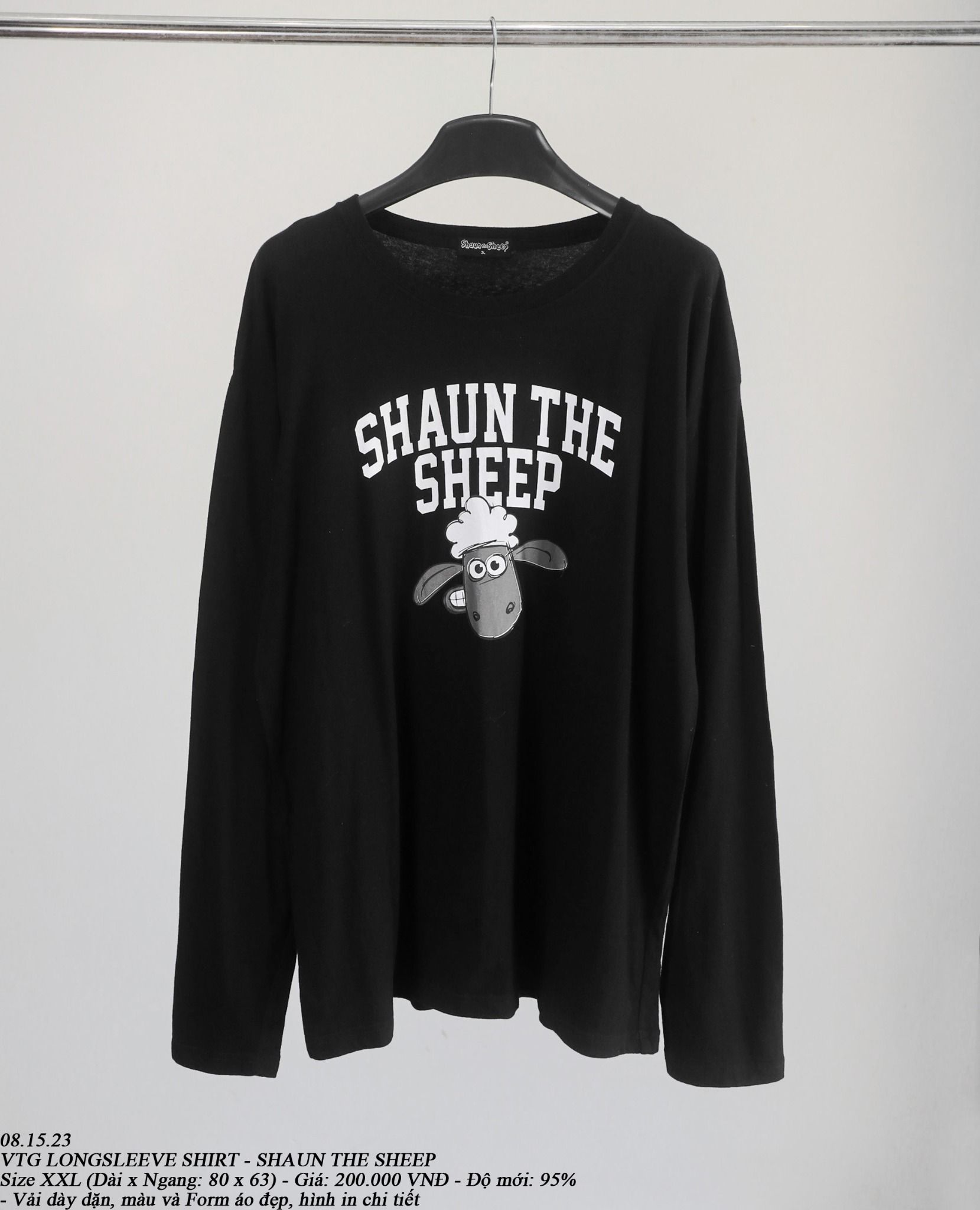  08.15.23 - VTG LONGSLEEVE SHIRT - SHAUN THE SHEEP 