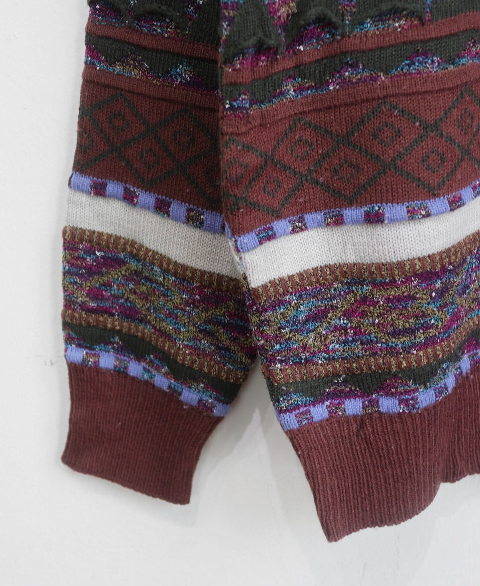  11.16.23 - VTG KNIT SWEATSHIRT - GREEN HAWK 