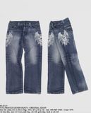  02.22.23 - VTG PRINTED DENIM PANTS - ORIGINAL JEANS 