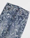  02.22.23 - VTG AOP DENIM PANTS - OAHU NORTHSHORE 