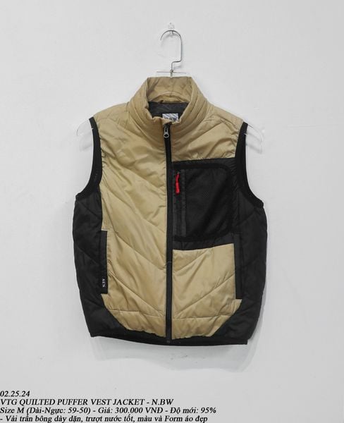  02.25.24 - VTG QUILTED PUFFER JACKET - N.BW 
