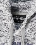  11.17.22 - VTG KNIT FLEECE PULLOVER HOODIE - HARVEY BALL SMILEY FACE 