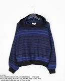  11.17.22 - VTG CROPPED KNIT PULLOVER HOODIE - TITICACA 