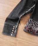  05.23.24 - VTG CROPPED DENIM JACKET - NORIKO JAPAN 