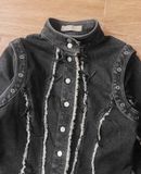  05.23.24 - VTG CROPPED DENIM JACKET - NORIKO JAPAN 