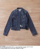  05.23.24 - VTG CROPPED DENIM JACKET - LADY LEE RIDERS x NATURAL BEAUTY BASIC 