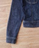 05.23.24 - VTG CROPPED DENIM JACKET - LADY LEE RIDERS x NATURAL BEAUTY BASIC 