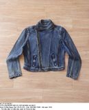  05.23.24 - VTG CROPPED MULTI ZIP DENIM JACKET 