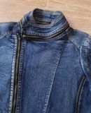  05.23.24 - VTG CROPPED MULTI ZIP DENIM JACKET 