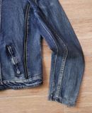  05.23.24 - VTG CROPPED MULTI ZIP DENIM JACKET 