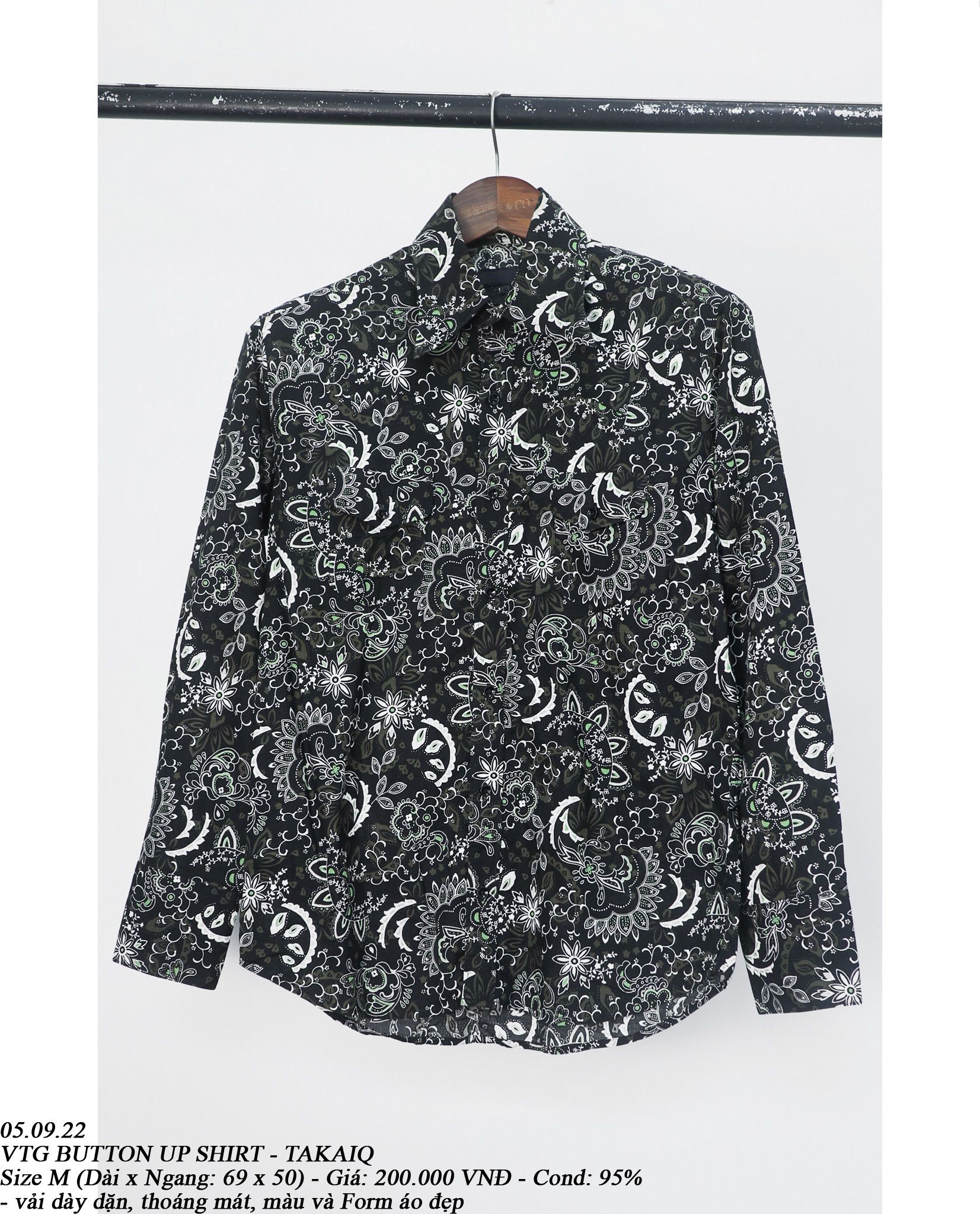  05.09.23 - VTG BUTTON UP SHIRT - TAKAIQ 