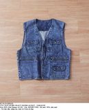  05.24.24 - VTG VEST WORK HEAVY DENIM JACKET - TORAICHI 