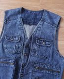 05.24.24 - VTG VEST WORK HEAVY DENIM JACKET - TORAICHI 