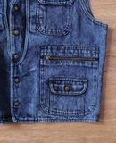  05.24.24 - VTG VEST WORK HEAVY DENIM JACKET - TORAICHI 