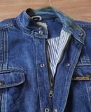  05.24.24 - VTG HEAVY BLOUSON DENIM JACKET - LIGHTMAN 