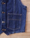  05.24.24 - VTG WAISTCOAT DENIM JACKET - BIG-JOHN 