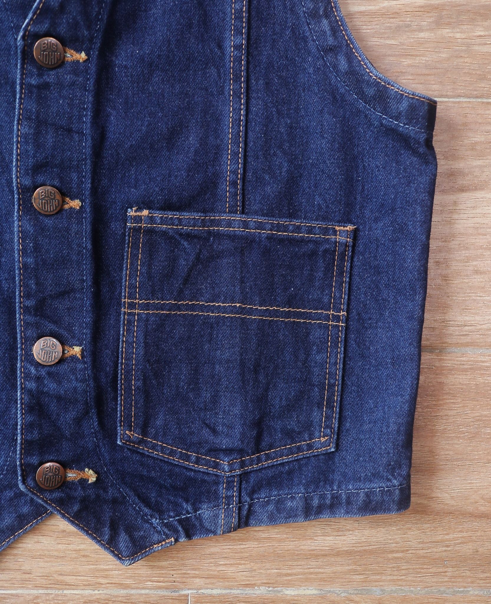  05.24.24 - VTG WAISTCOAT DENIM JACKET - BIG-JOHN 