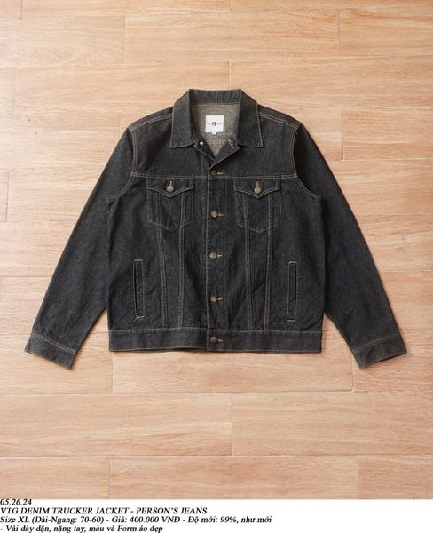  05.26.24 - VTG DENIM TRUCKER JACKET - PERSON'S JEANS 
