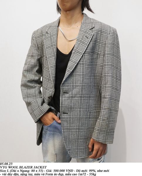  05.08.23 - VTG WOOL BLAZER JACKET 