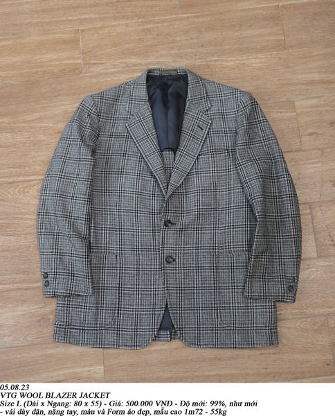  05.08.23 - VTG WOOL BLAZER JACKET 