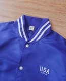  05.26.24 - VTG SATIN BASEBALL JACKET - TIMELY WARNING 