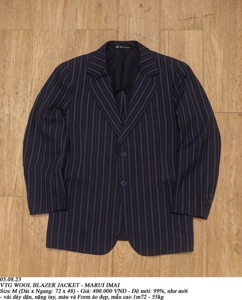  05.08.23 - VTG WOOL BLAZER JACKET - MARUI IMAI 