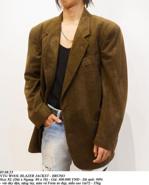  05.08.23 - VTG WOOL BLAZER JACKET - BRUNO 