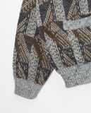  11.29.22 - VTG KNIT CARDIGAN JACKET - GREEN 986 