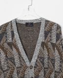  11.29.22 - VTG KNIT CARDIGAN JACKET - GREEN 986 
