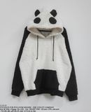  11.23.23 - VTG FAUX FUR PULLOVER  HOODIE - THE UTILITY COMPANY 