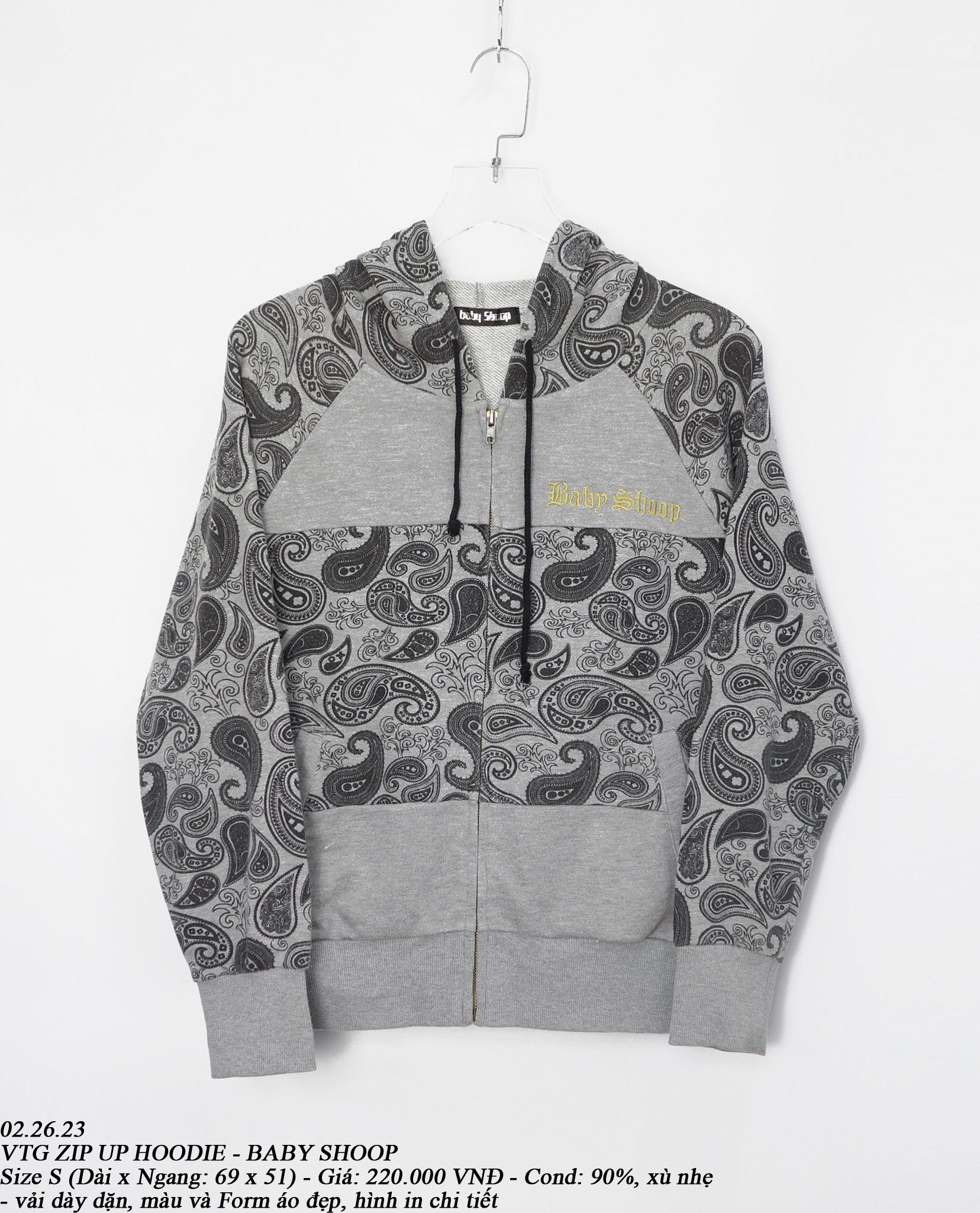  02.26.23 - VTG ZIP UP HOODIE - BABY SHOOP 