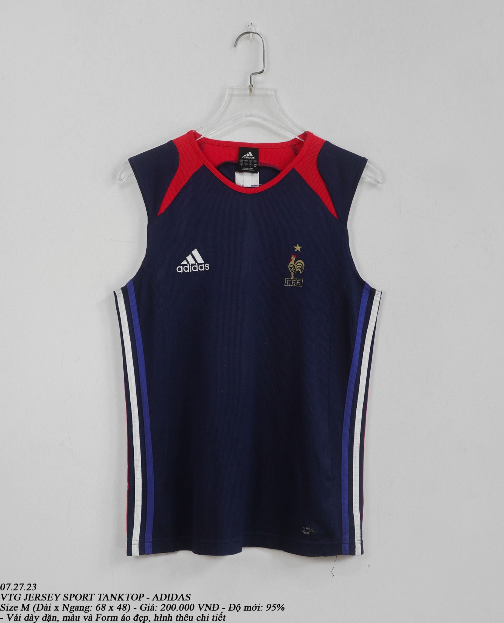  07.27.23 - VTG JERSEY SPORT TANKTOP - ADIDAS 