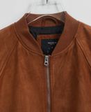  11.26.23 - VTG SUEDE BOMBER JACKET - PULL & BEAR 