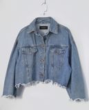  02.28.23 - VTG CROPPED DENIM JACKET - JEANASIS 