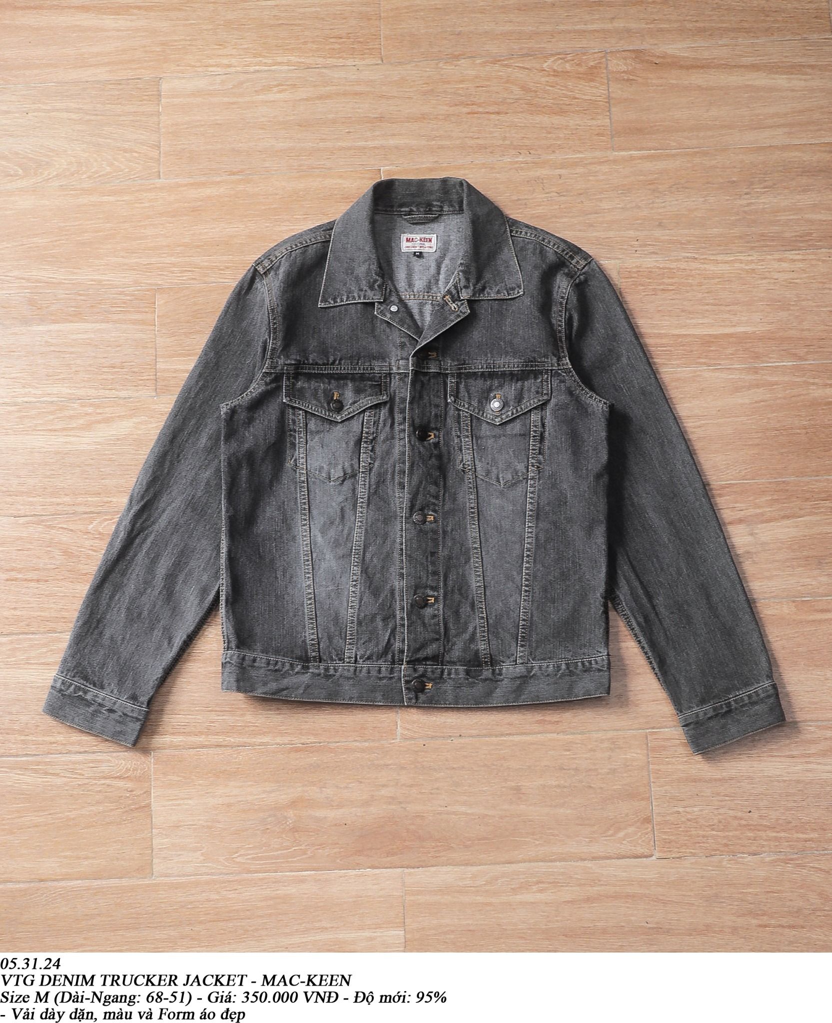  05.31.24 - VTG TRUCKER DENIM JACKET - MAC-KEEN 